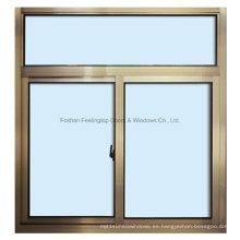 Feelingtop ventana de deslizamiento de aluminio de vidrio templado laminado de seguridad al por mayor (FT-W80 / 126)